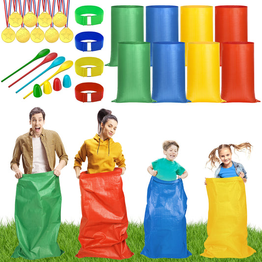 Zsiparty 29 Pcs Outdoor Games, Summer Yard Lawn Games Potato Sack Race Bags for Adults & Family