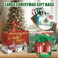 Zsiparty 12 Pack Christmas Large Gift Bags with Handles, Reusable Bags for Shopping, Ideal Large Goodie Bags & Party Favor Bags, 12.6 x 6.7 x 9.8 inches