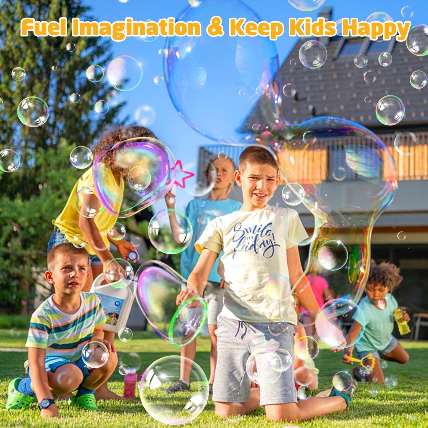 Zsiparty 25 Pcs Big Bubble Wands Set for kids, Giant Bubble Maker Toys with Tray for Summer Outdoor Activities Party Favors Gifts & Wedding
